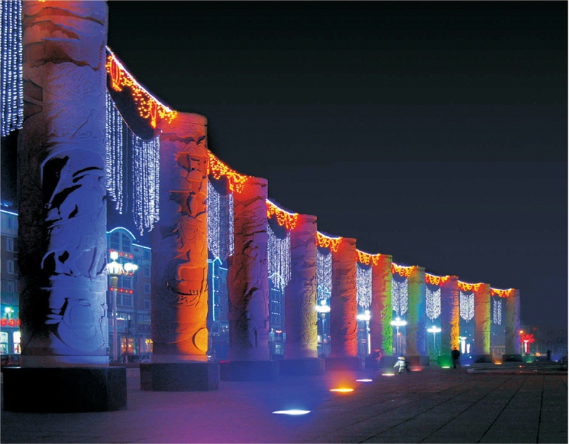 廣場(chǎng)夜景亮化